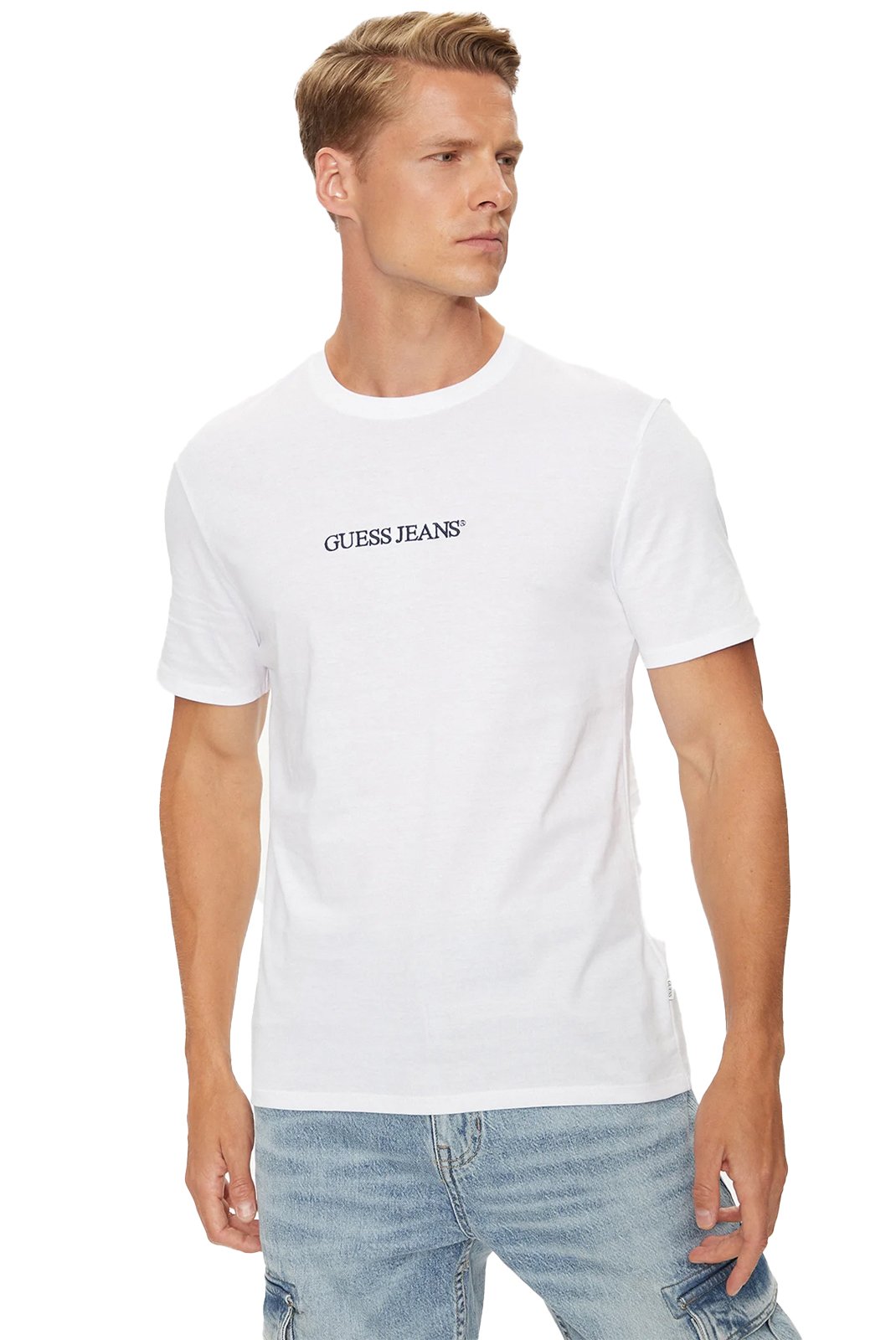 T-S manches courtes  Guess jeans M4YI52 K8HM0 G011 Pure White