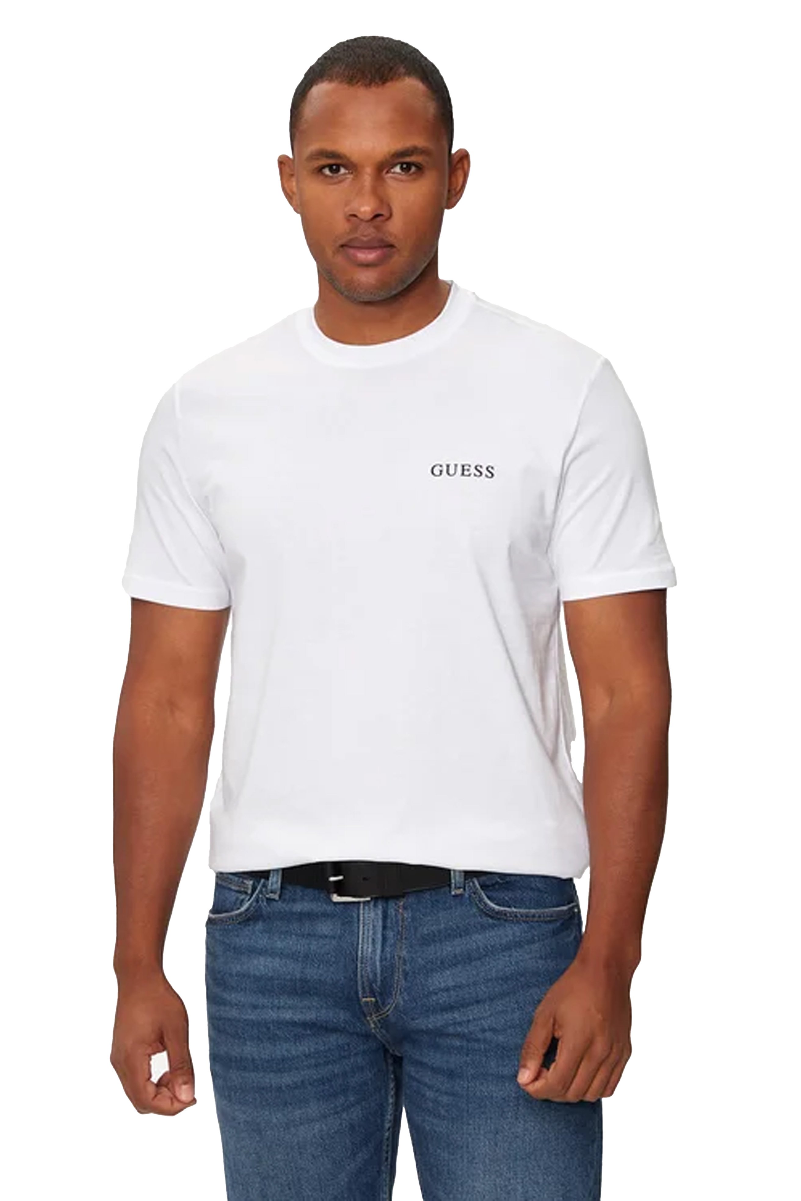 T-S manches courtes  Guess jeans U4BM03 KCAM1 G011 Pure White