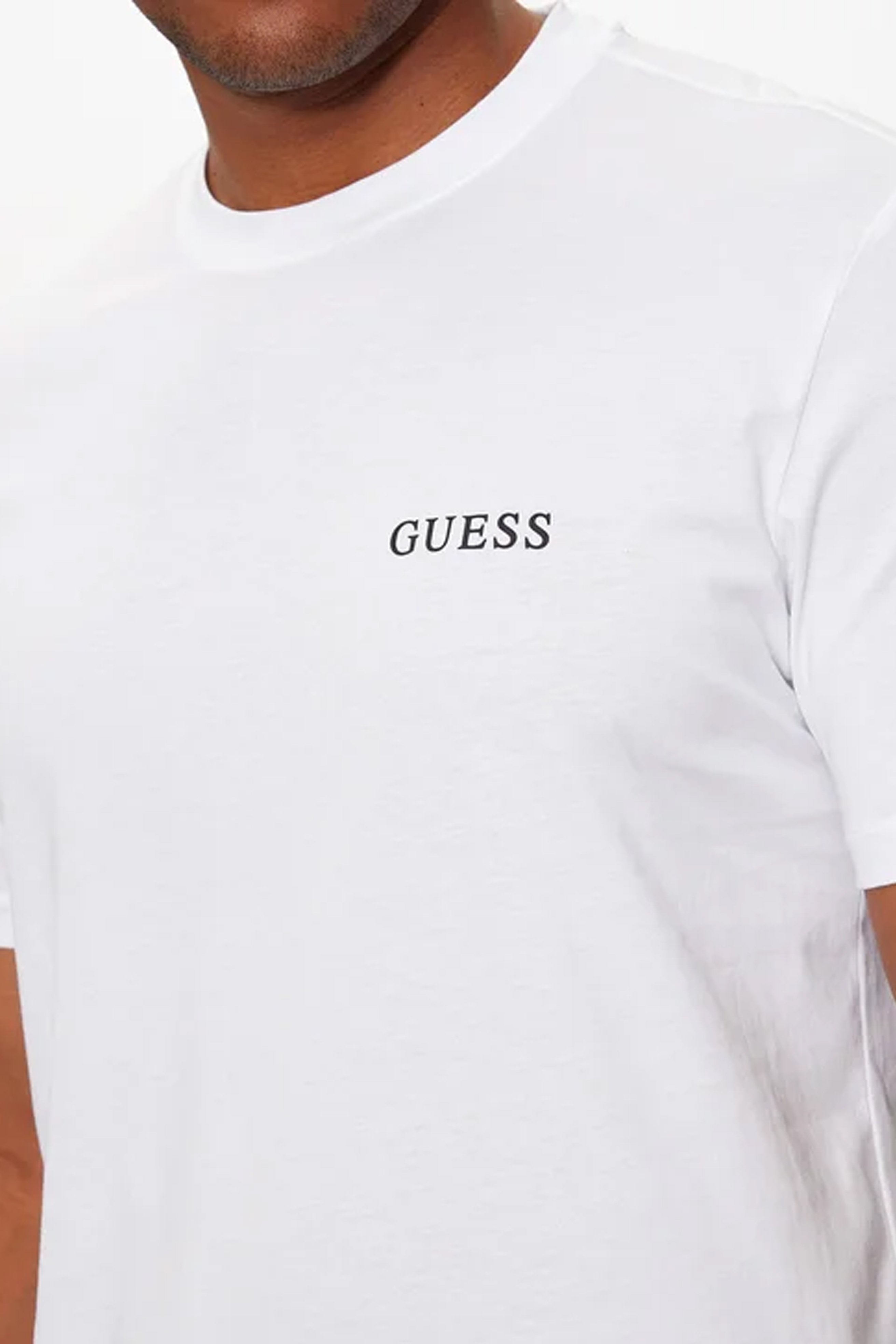T-S manches courtes  Guess jeans U4BM03 KCAM1 G011 Pure White