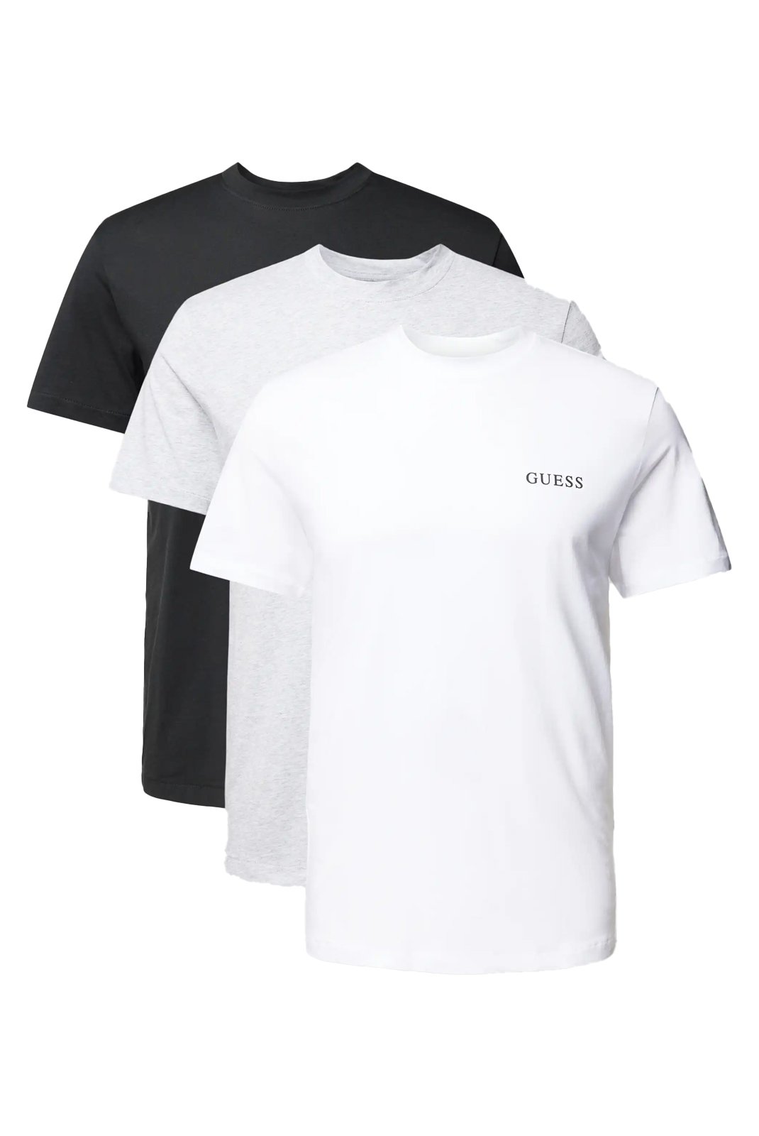 T-S manches courtes  Guess jeans U4YG52 KCAM1 FJ3M GREY WHITE BLACK COM