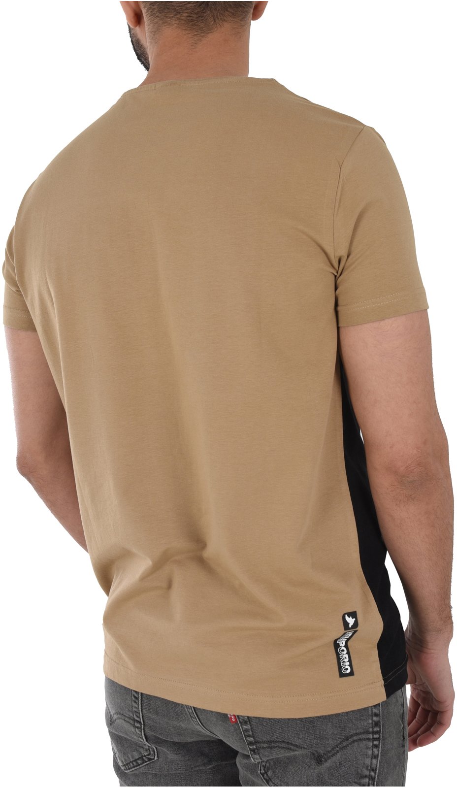 T-S manches courtes  Just Emporio JE-MERKIM-01 SAFARI BEIGE/BLACK