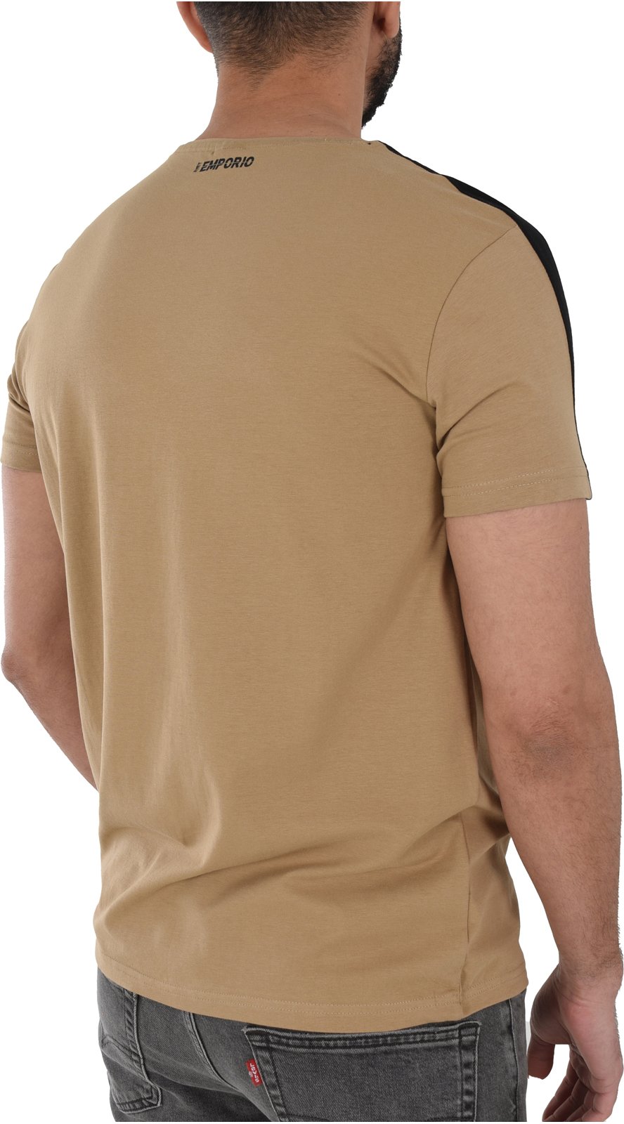 T-S manches courtes  Just Emporio JE-MUKIM-01 SAFARI BEIGE/BLACK
