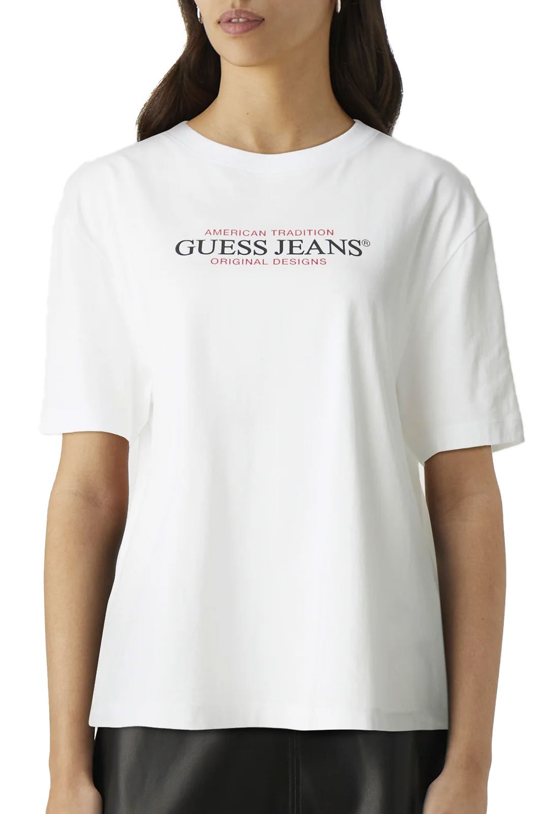 Tee shirt  Guess jeans W4YI08 K8HM0 G011 Pure White