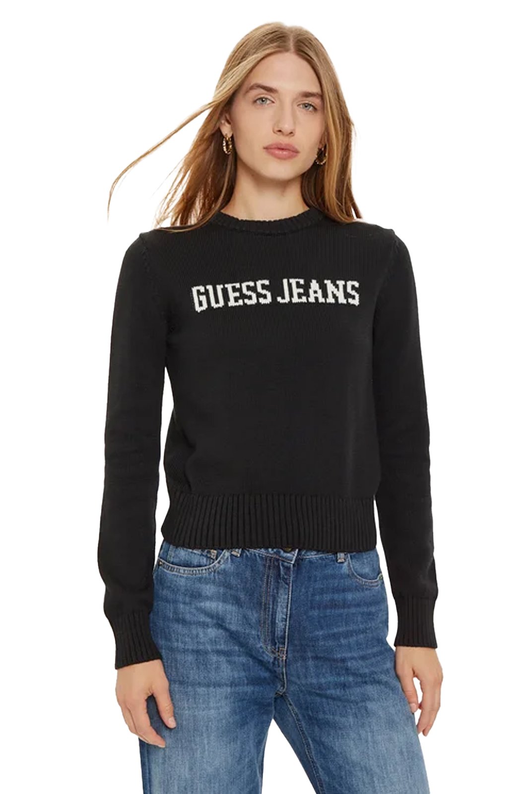 Sweat / sweat zippé  Guess jeans W4BR10 Z3HM1 JBLK Jet Black A996