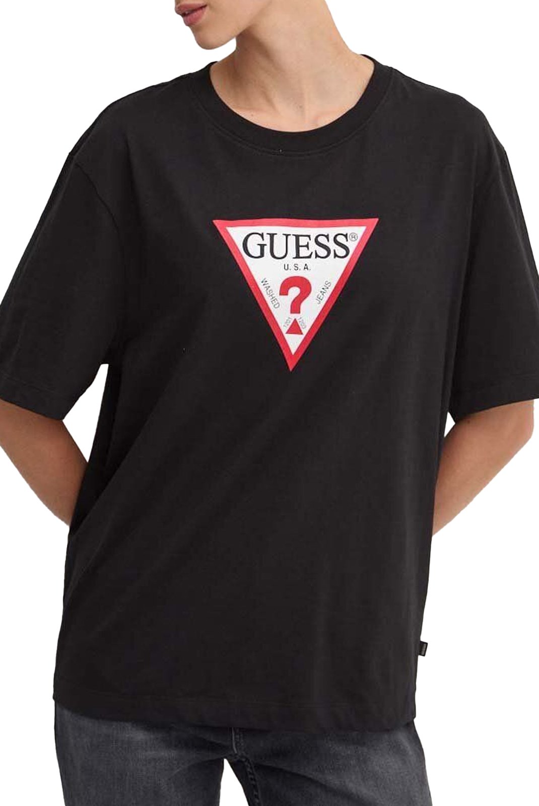 Tee shirt  Guess jeans W4YI76 K8HM0 JBLK Jet Black A996