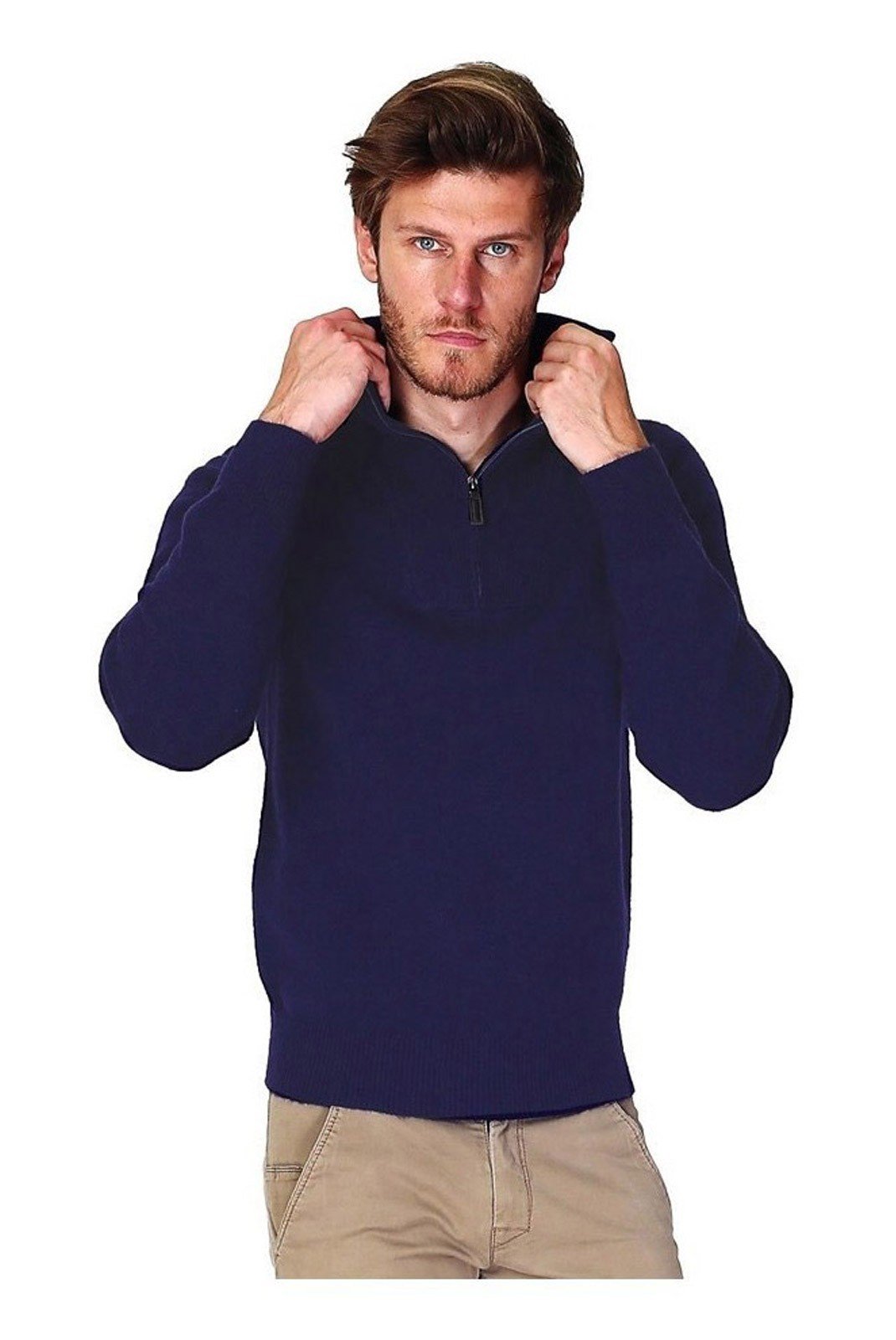 Pulls  William de faye WFM97_BLEU_NUIT Bleu Nuit