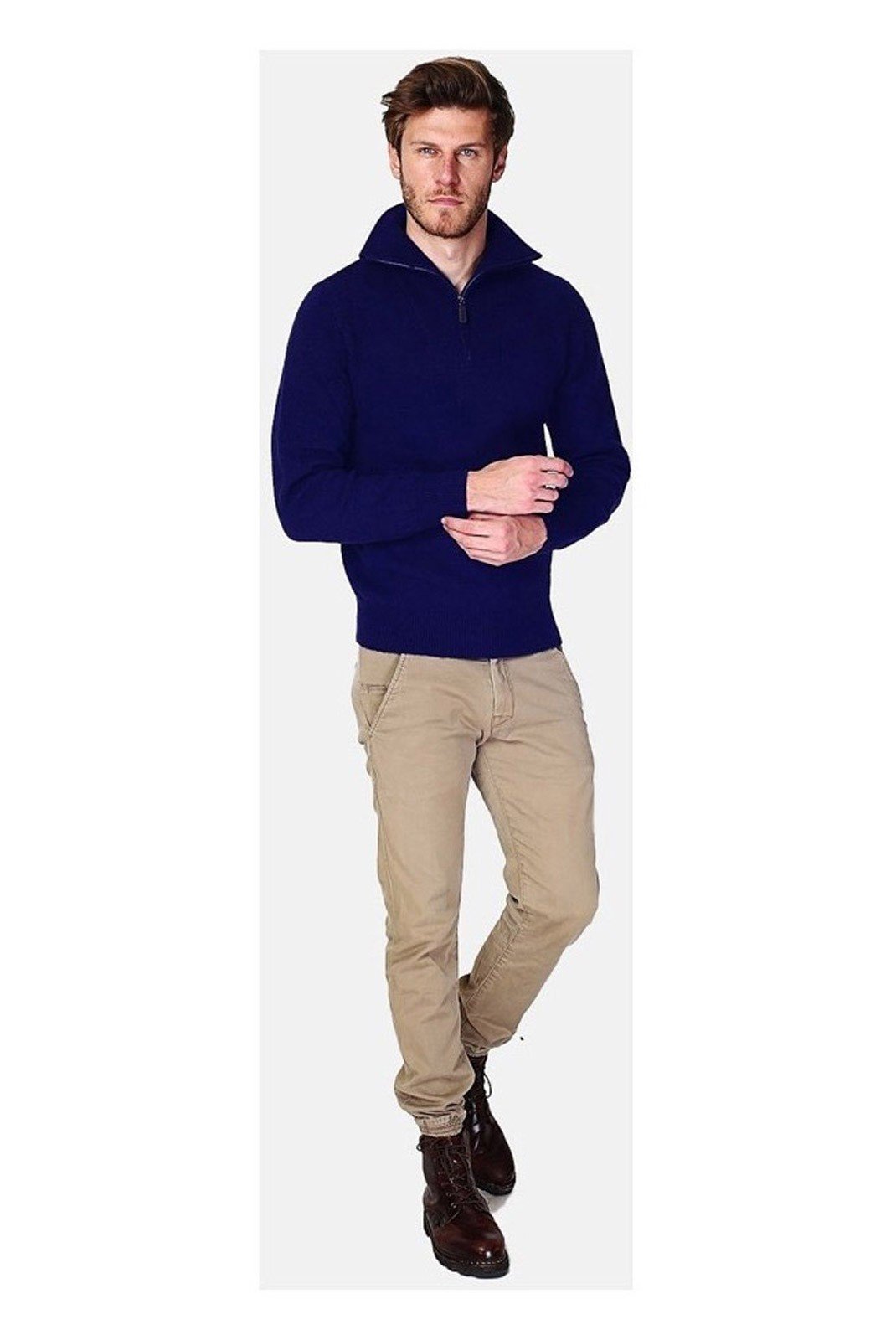 Pulls  William de faye WFM97_BLEU_NUIT Bleu Nuit