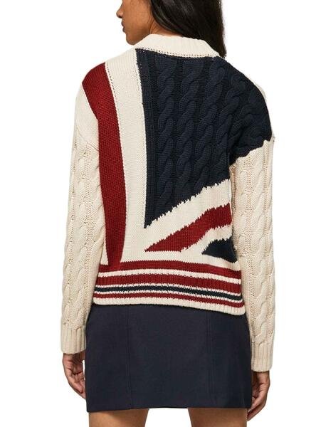 Pull  Pepe jeans PL701903-804 804IVORY WHITE