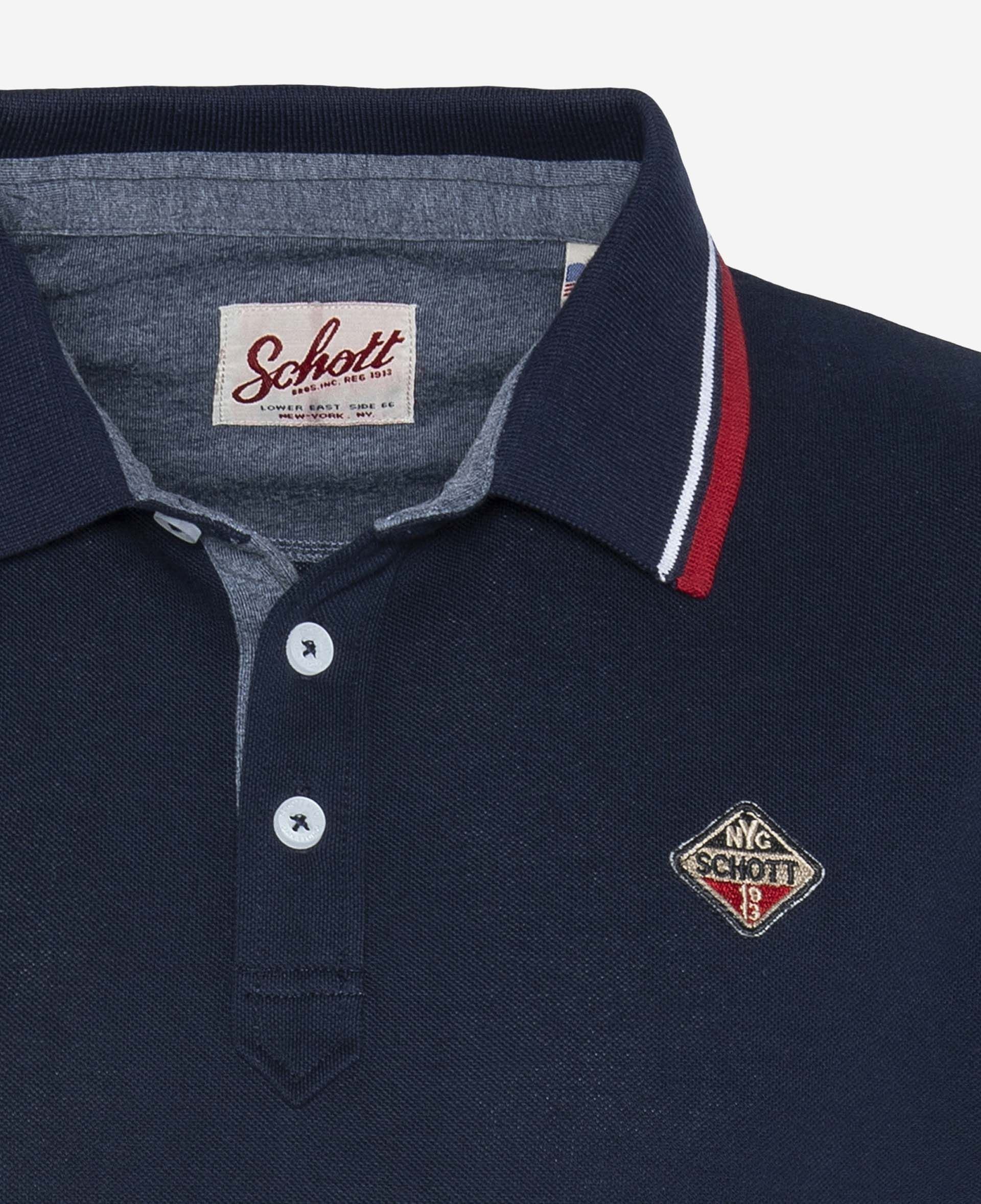 Polos manches courtes  Schott PSHARBOURS21 NAVY