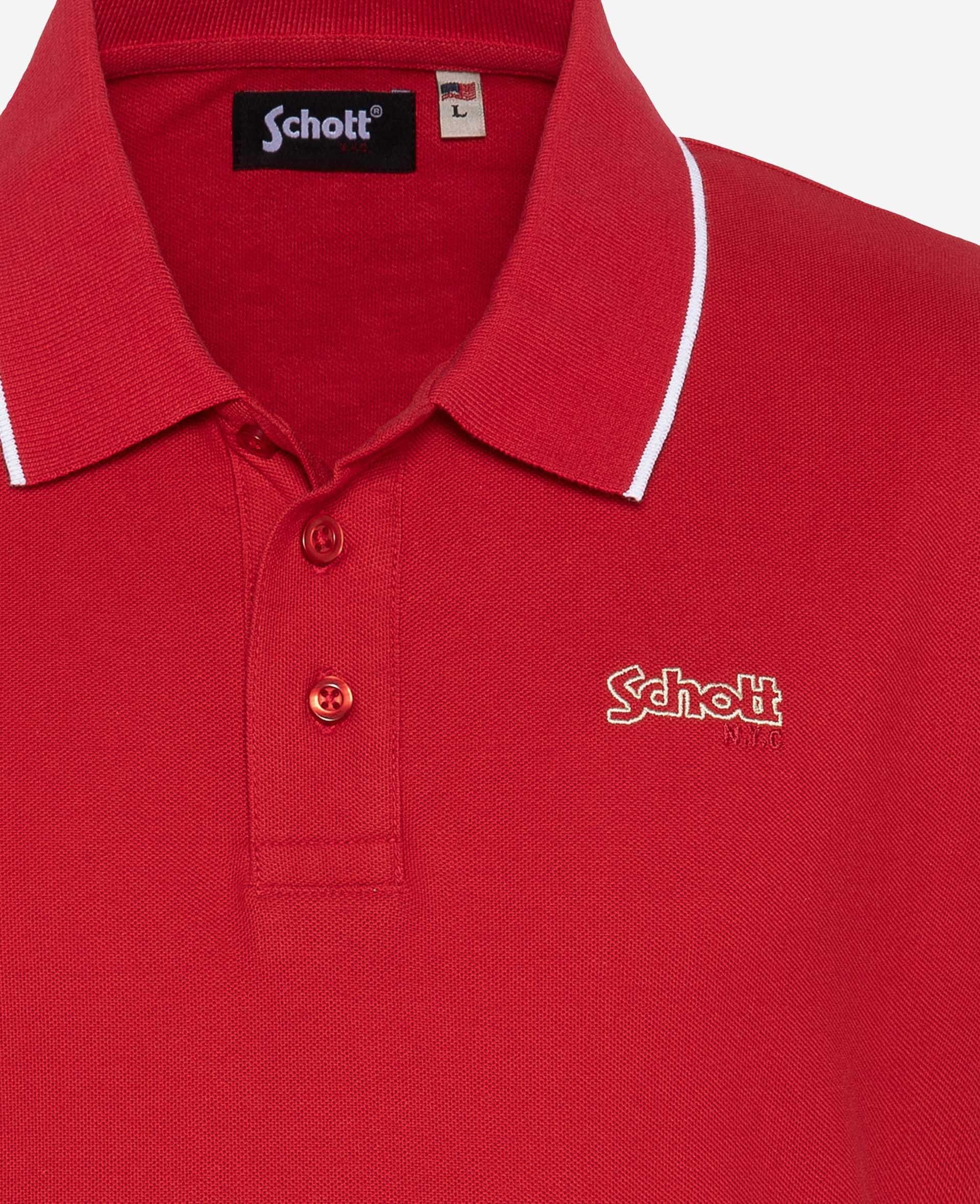 Polos manches courtes  Schott PSPAUL RED