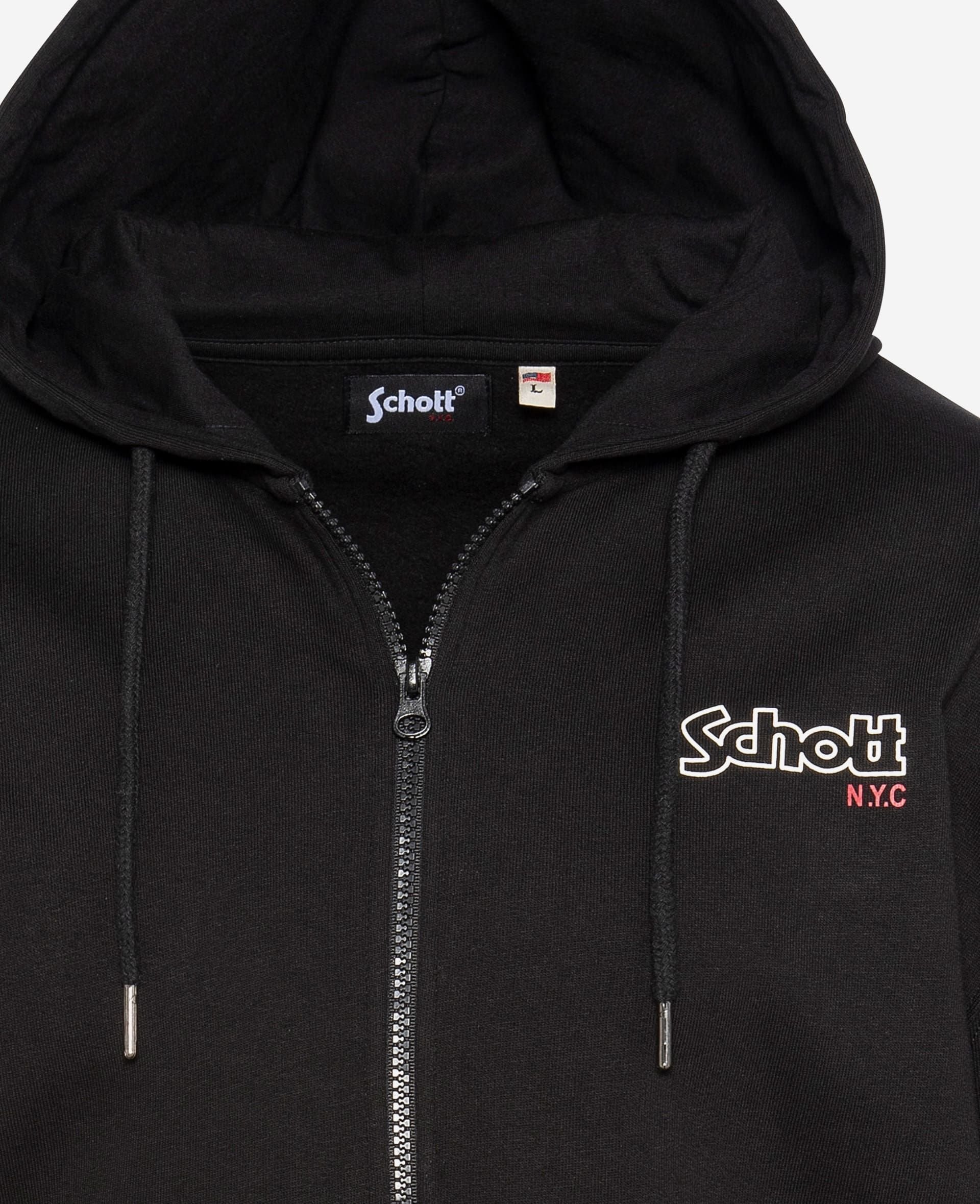 Sweats zippés  Schott SWHSAM BLACK