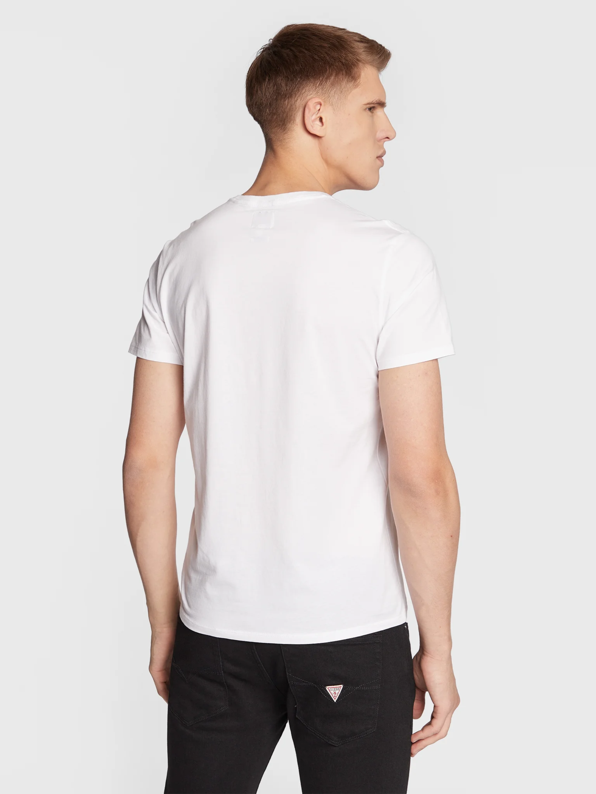 T-S manches courtes  Guess jeans M2BP47 K7HD0 G011 Pure White