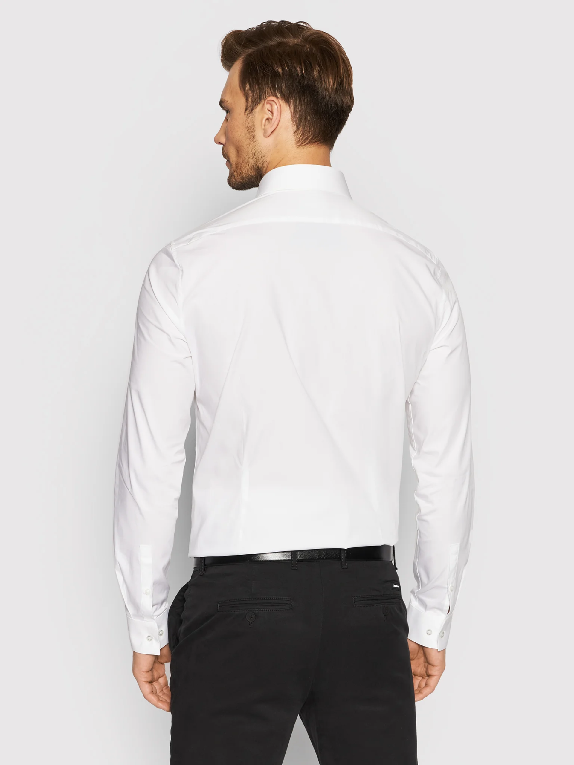 Chemises manches longues  Calvin klein K10K108229 0K4 WHITE