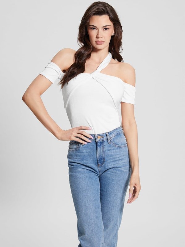 Femme  Guess jeans W3GP12 KBEM0 G011 Pure White