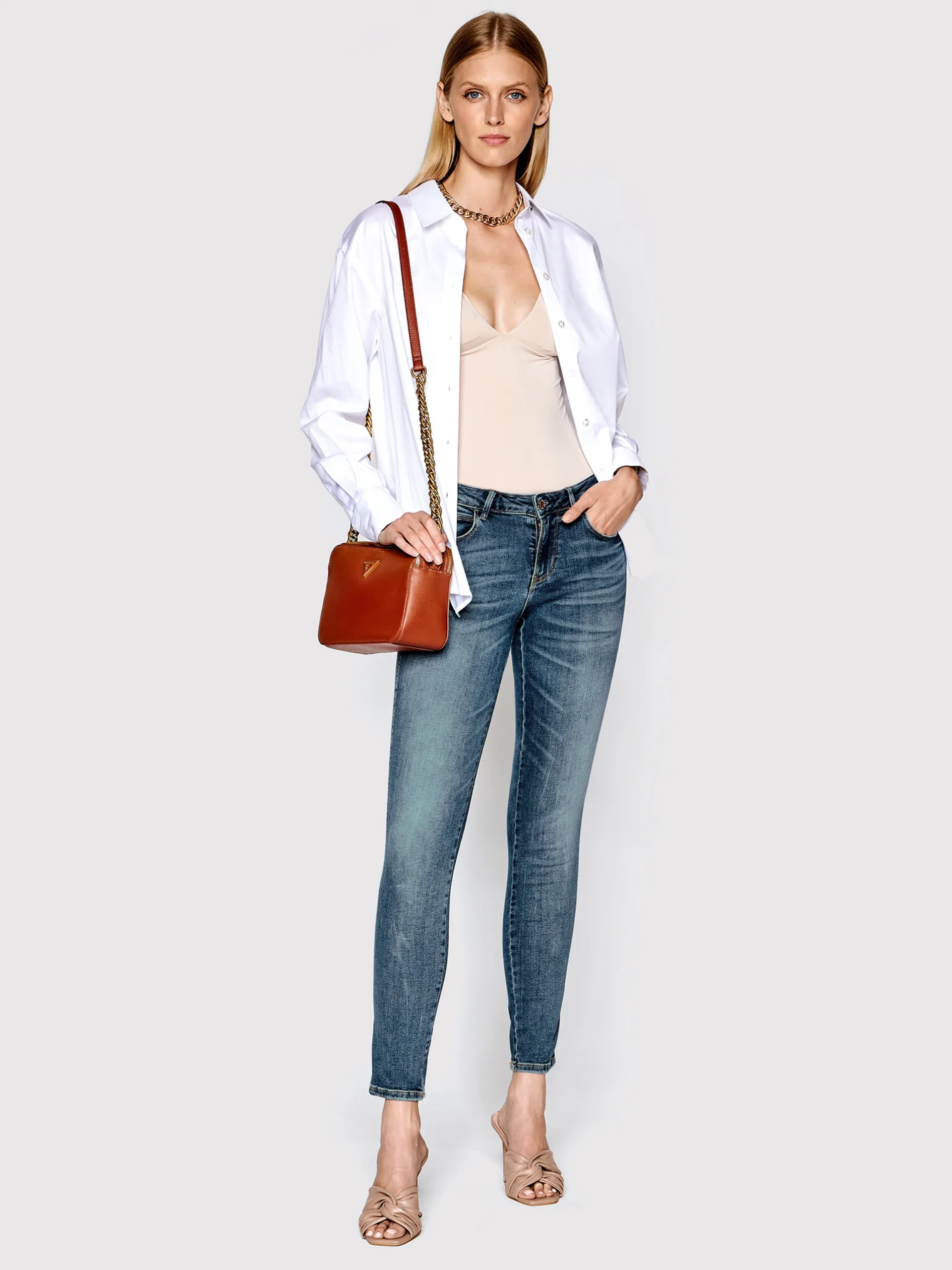 Jeans slim / skinny  Guess jeans W2YAJ2 D4Q02 CMD1 CARRIE MID.