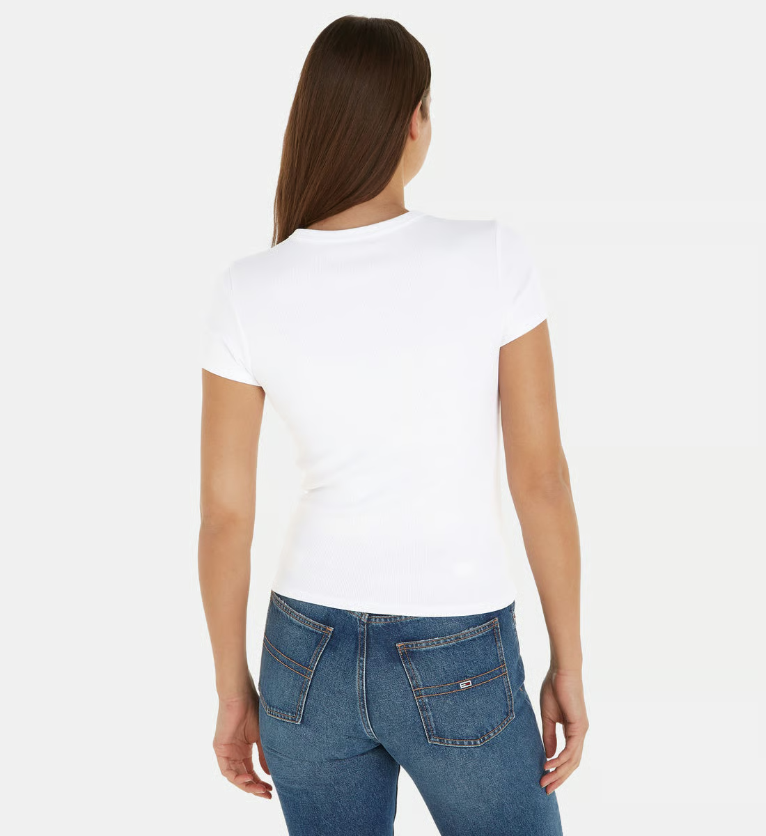 Tee shirt  Tommy Jeans DW0DW17383 YBR White