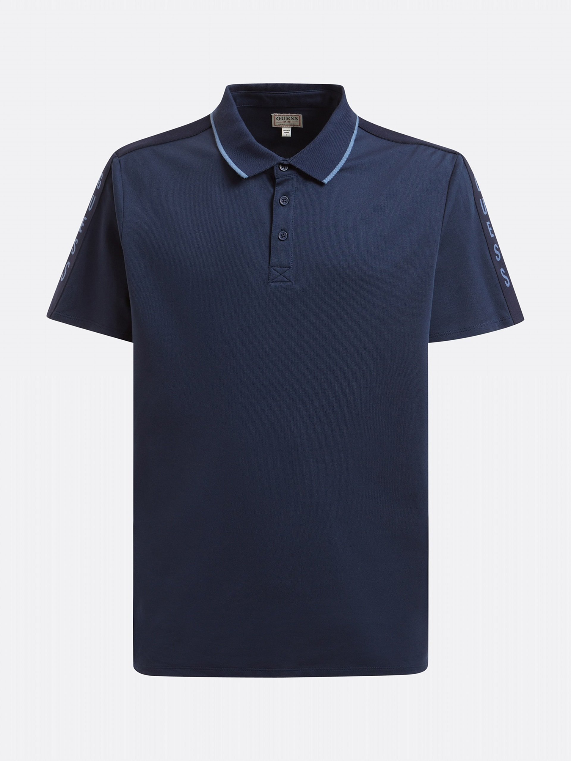 Polos manches courtes  Guess jeans M2YP25 KARS0 G7R1 SILK BLUE