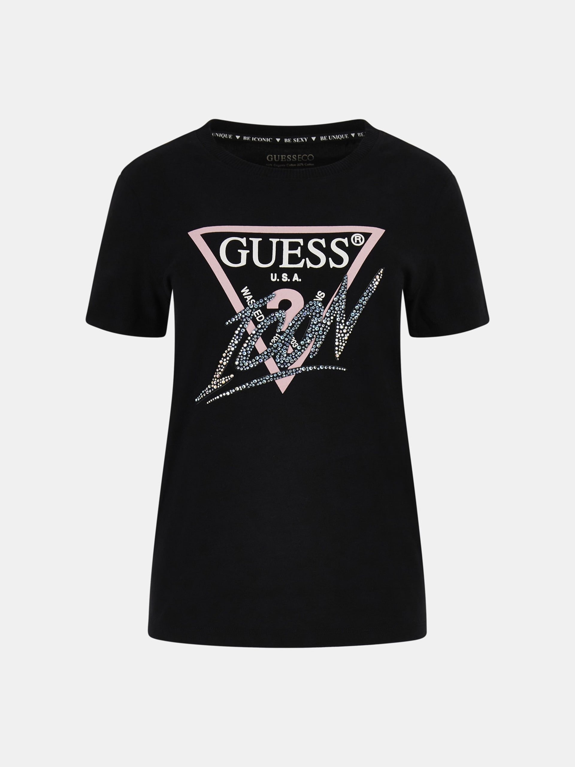 Tee shirt  Guess jeans W4RI41 I3Z14 JBLK Jet Black A996