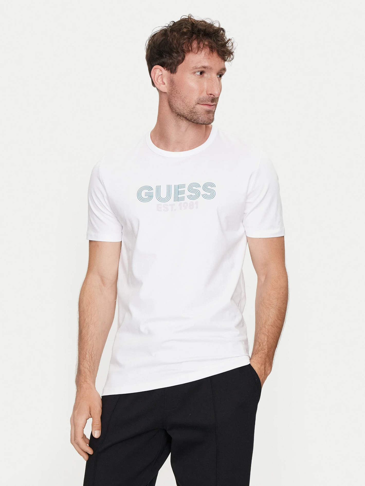 T-S manches courtes  Guess jeans M4YI30 J1314 G011 Pure White