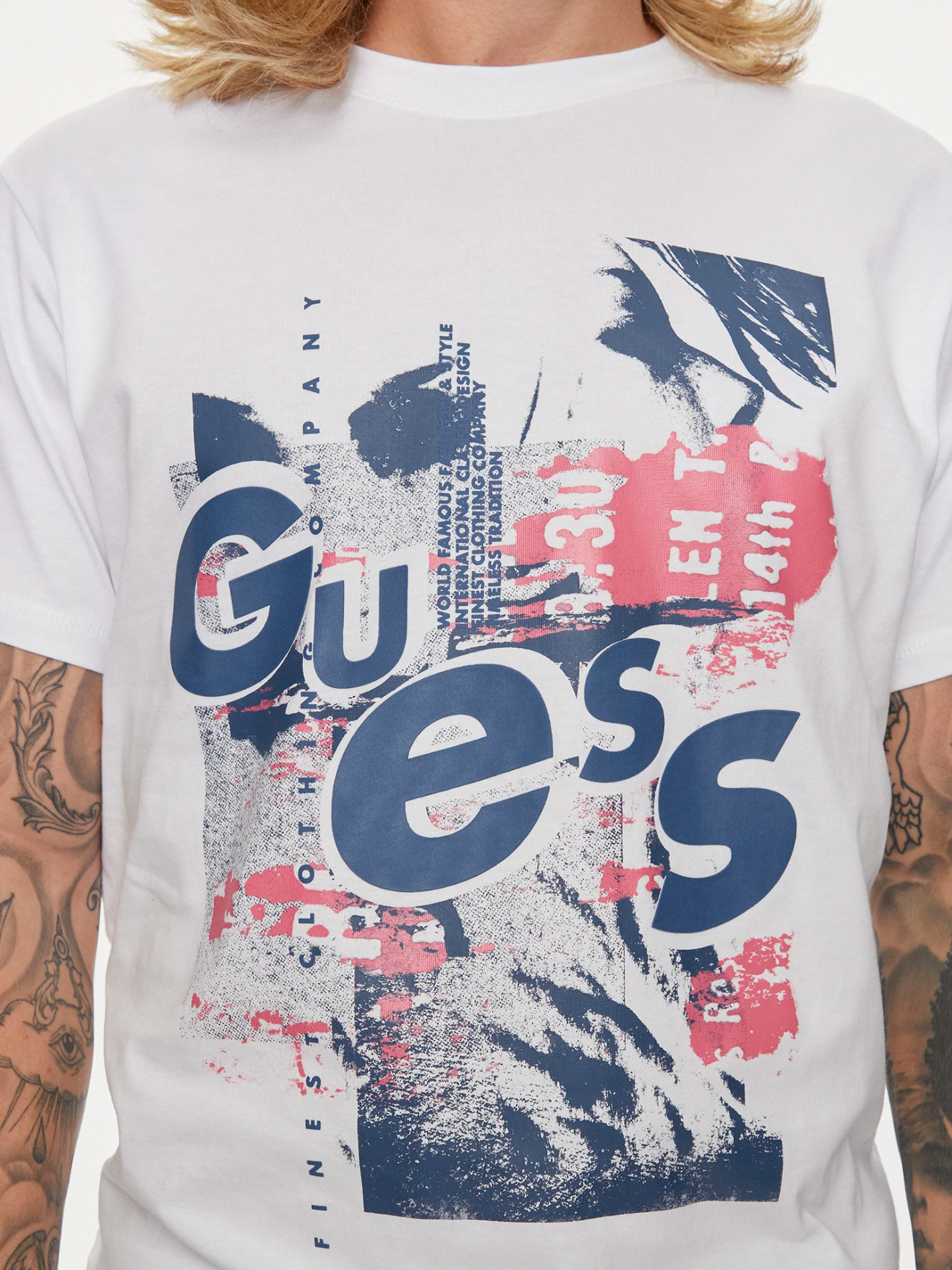 T-S manches courtes  Guess jeans M4YI02 I3Z14 G011 Pure White