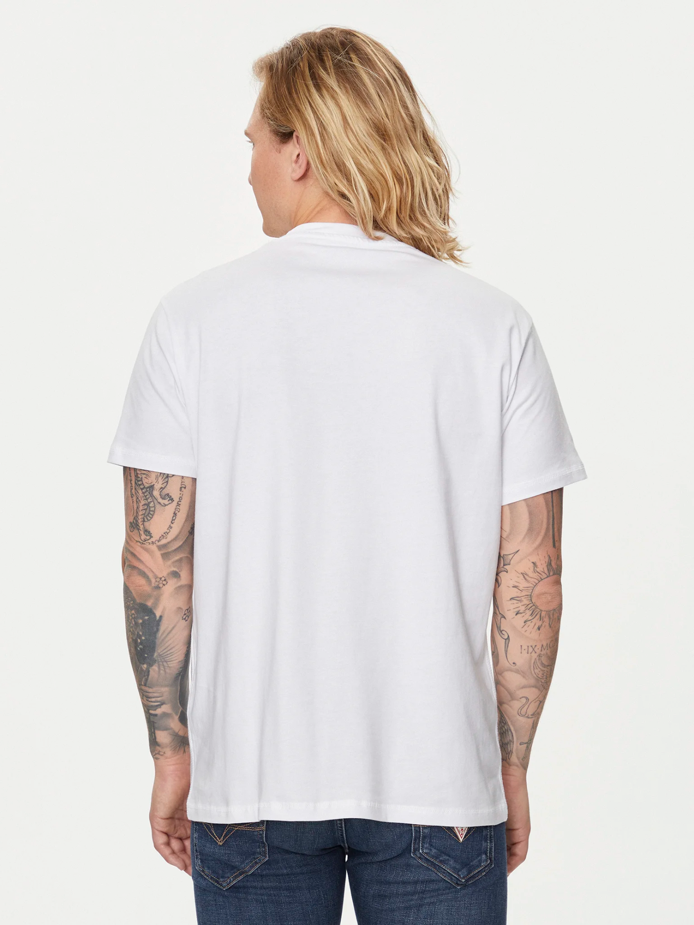 T-S manches courtes  Guess jeans M4YI02 I3Z14 G011 Pure White