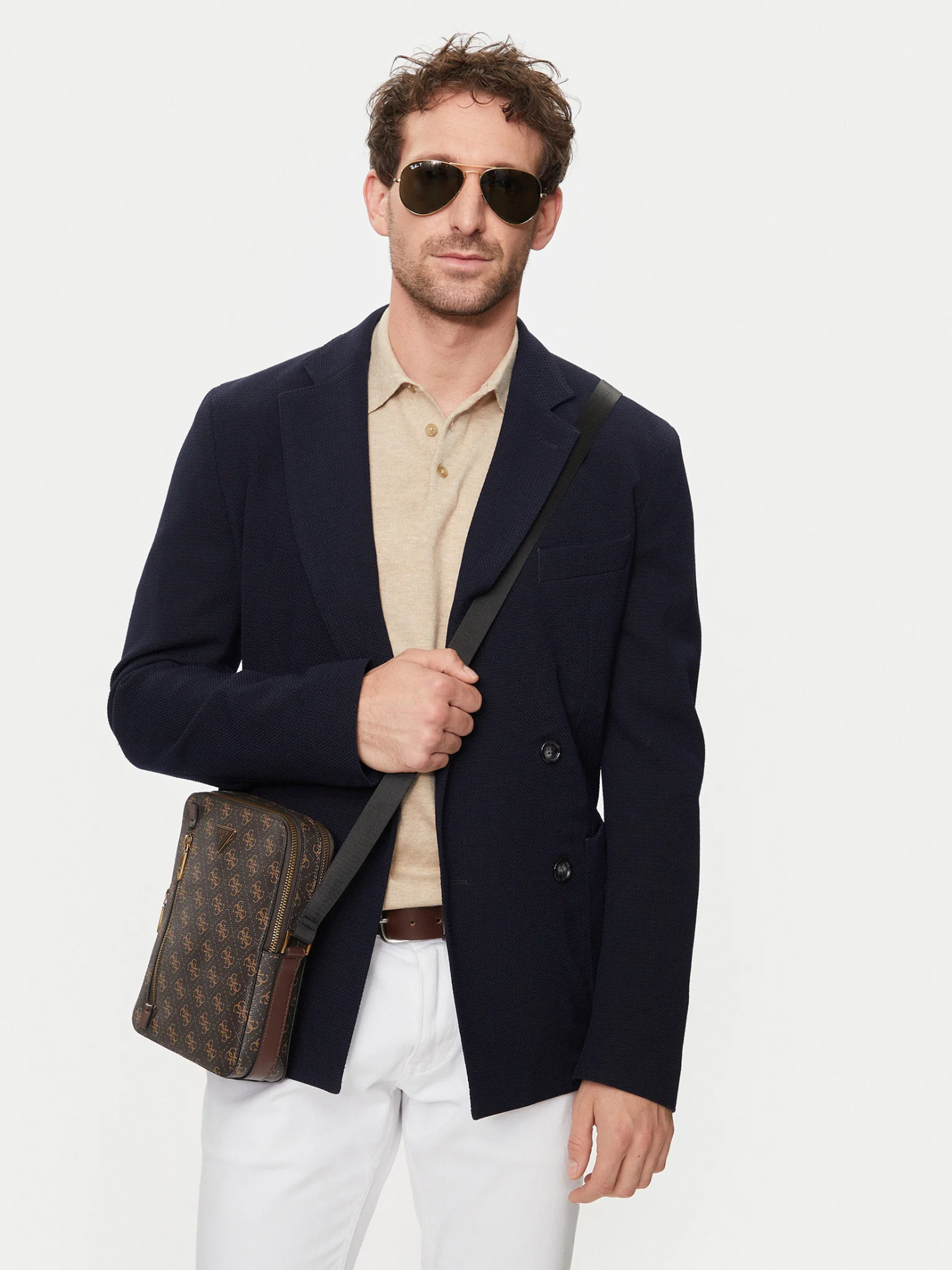 Sacs à bandoulière  Guess jeans HMTOLO P4218 BROWN/OCHRE