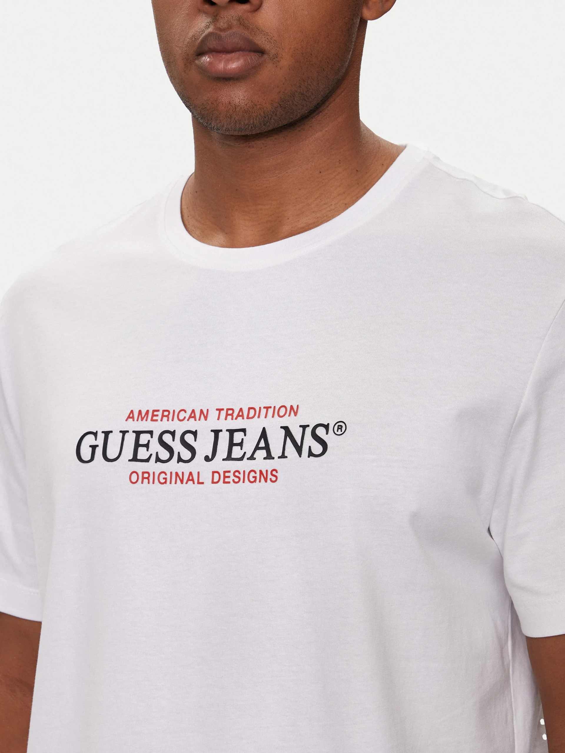 T-S manches courtes  Guess jeans M4YI42 K8FQ4 G011 Pure White