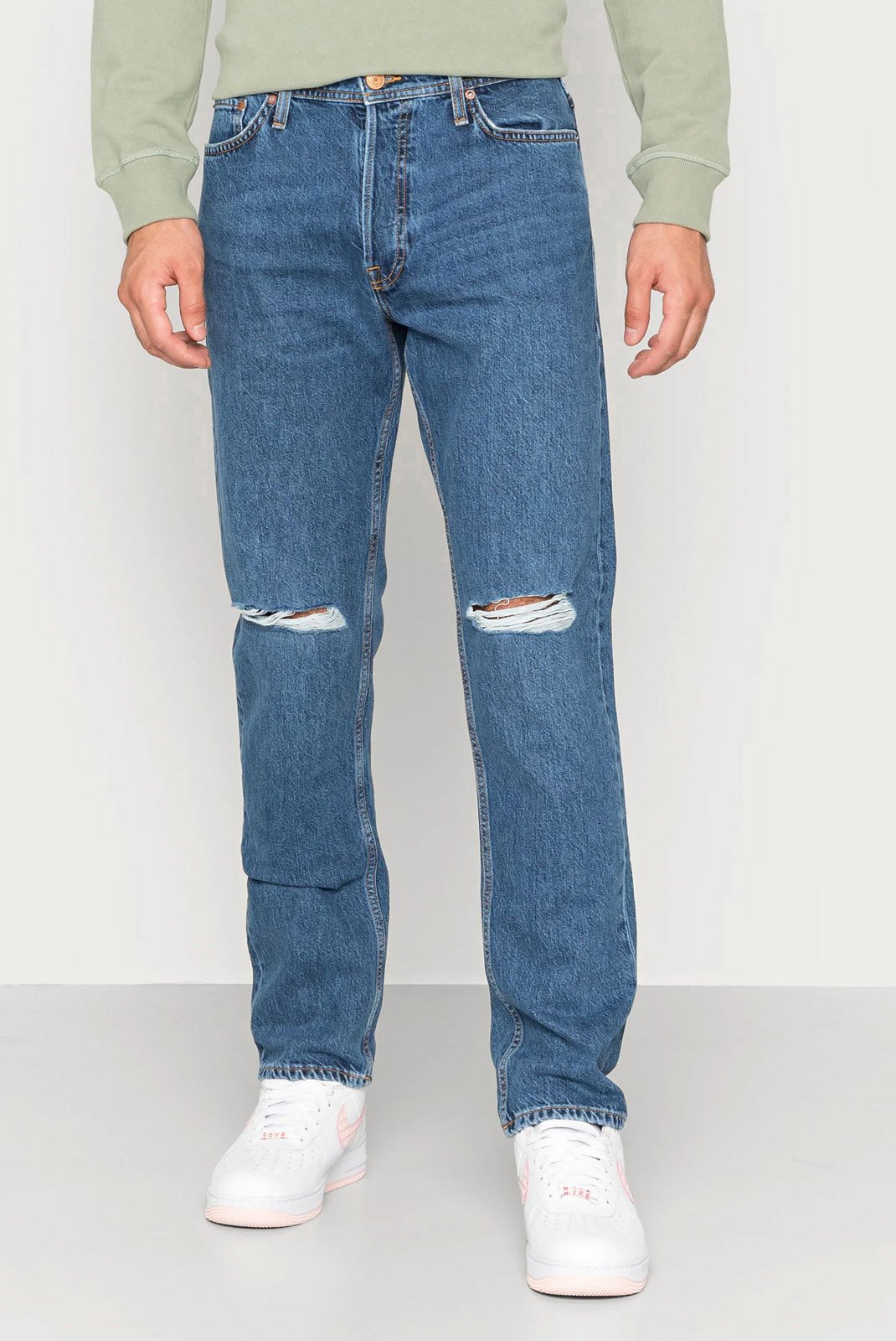 Homme  Jack & Jones JJICHRIS JJORIGINAL CJ 621 PCW Blue Denim