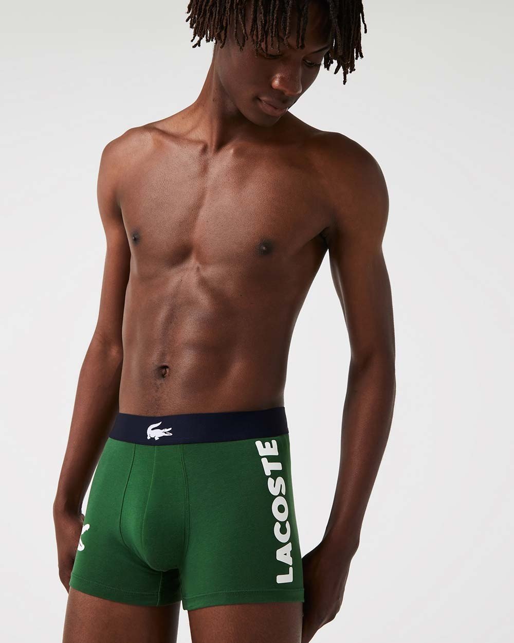 Slips / Boxers  Lacoste 5H1803 P52 THYME/NAVY BLUE-WHITE