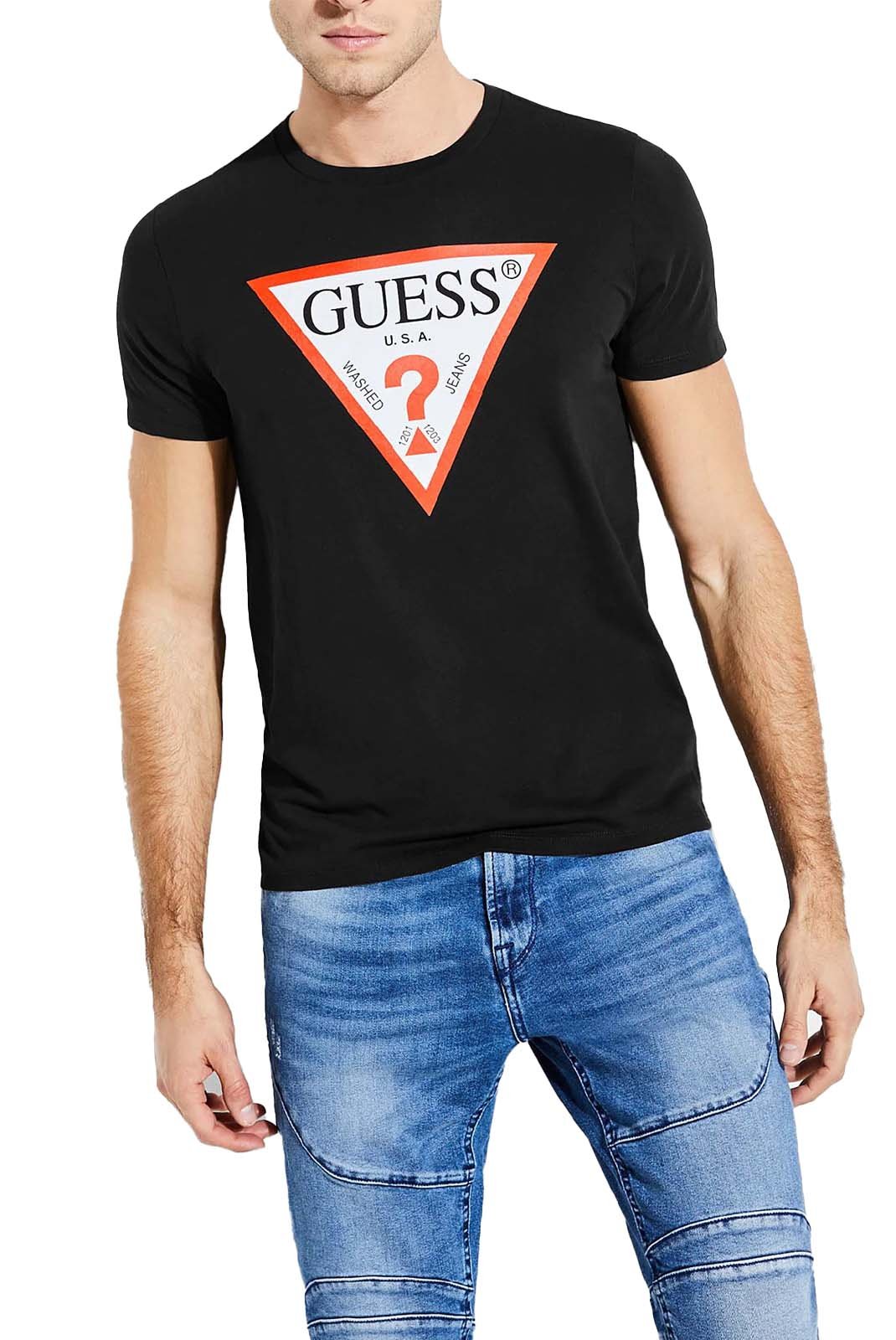 T-S manches courtes  Guess jeans M2GI68 KBA60 JBLK Jet Black A996
