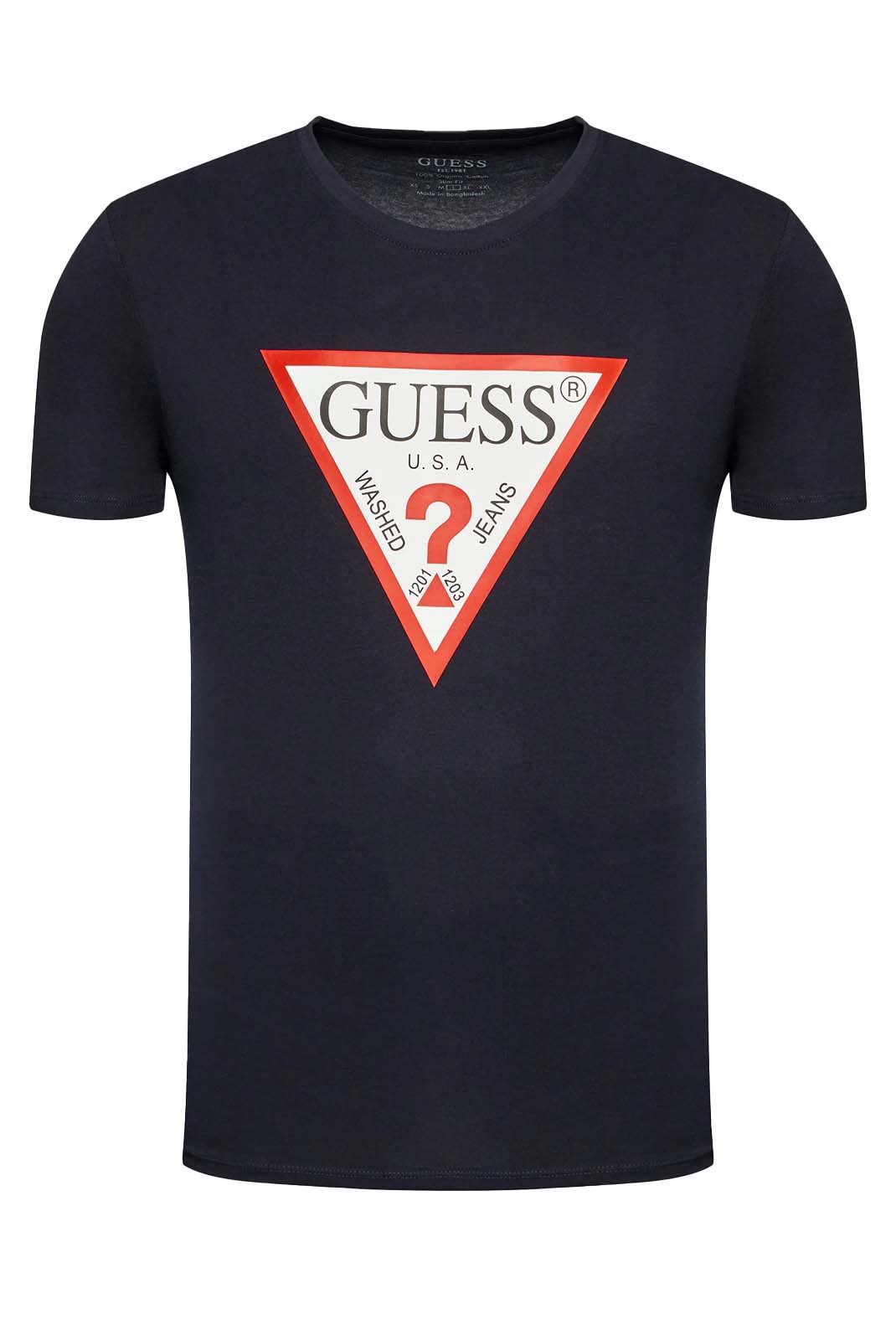 T-S manches courtes  Guess jeans M2YI71 I3Z14 G7V2 SMART BLUE