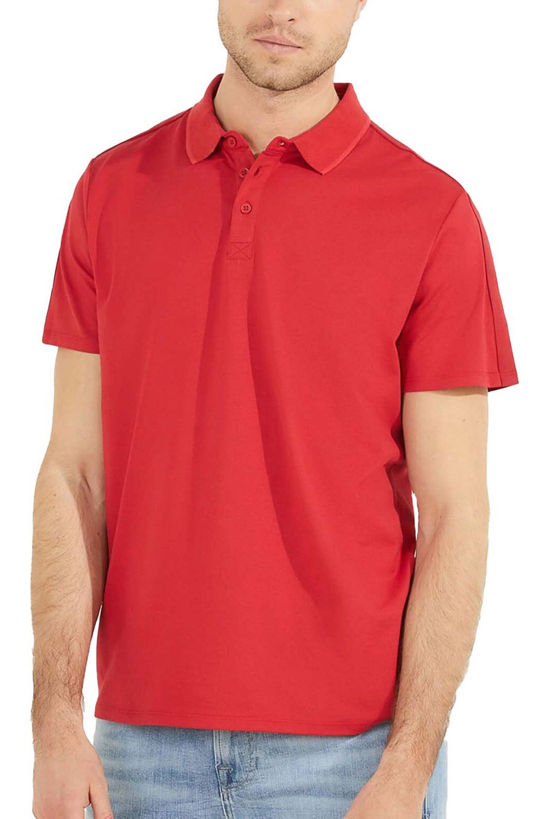 Polos manches courtes  Guess jeans M2YP25 KARS0 G532 CHILI RED