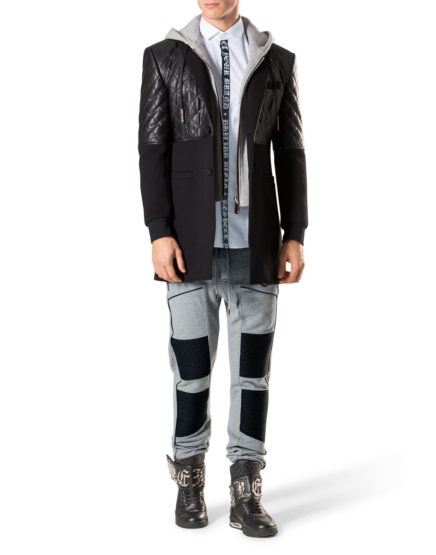Pantalons sport/streetwear  Philipp plein MJT0053 1046 GREY MELANGED