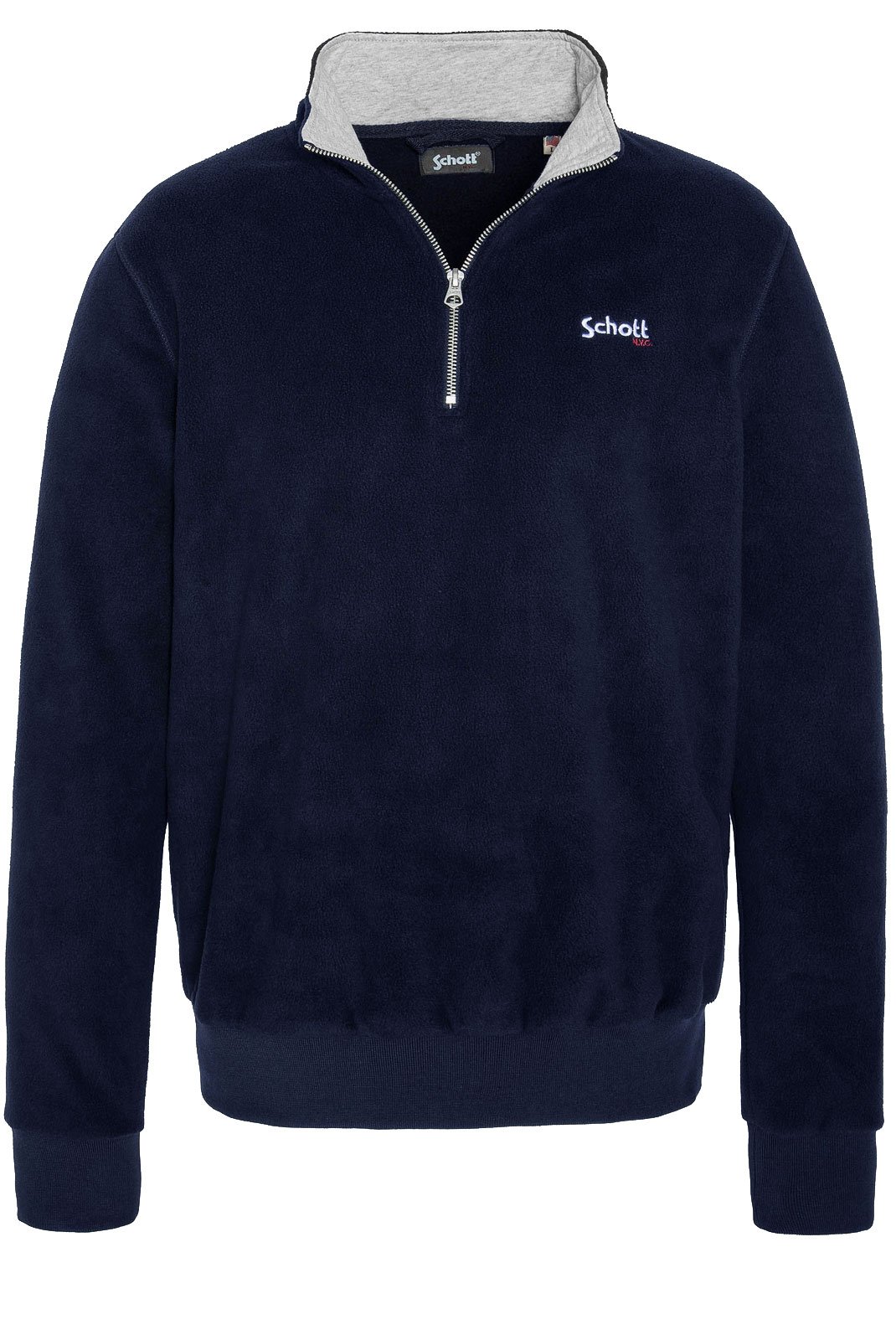 Pulls & Gilets  Schott PLHALFZIP20 NAVY