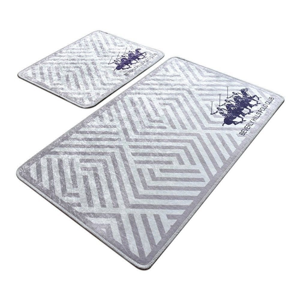 Tapis de bain  Beverly hills polo club 587BHP2104 Grey/Purple