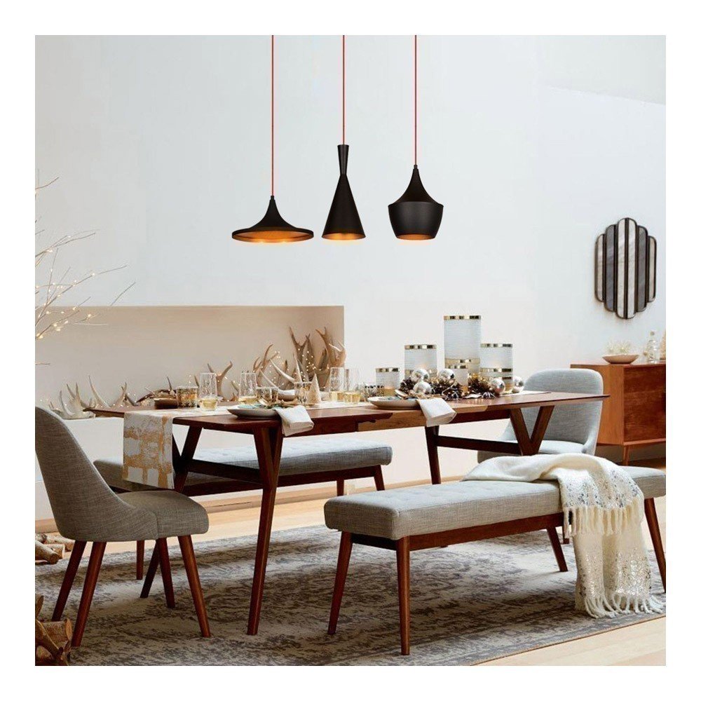 Lustres et suspensions  Opviq 892OPV1563 Black / Gold 