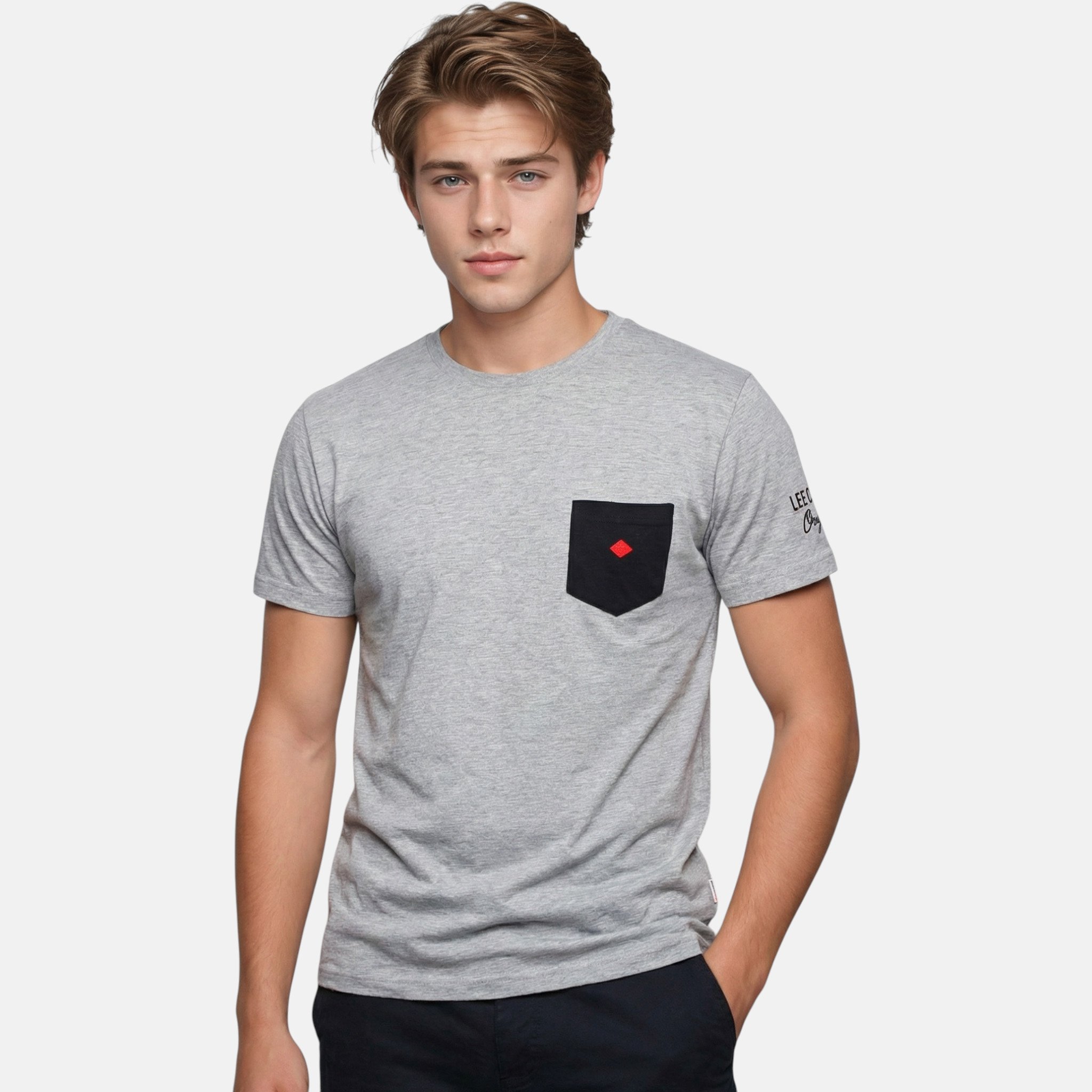 T-S manches courtes  Lee cooper GLC2040 TS S1 GRIS