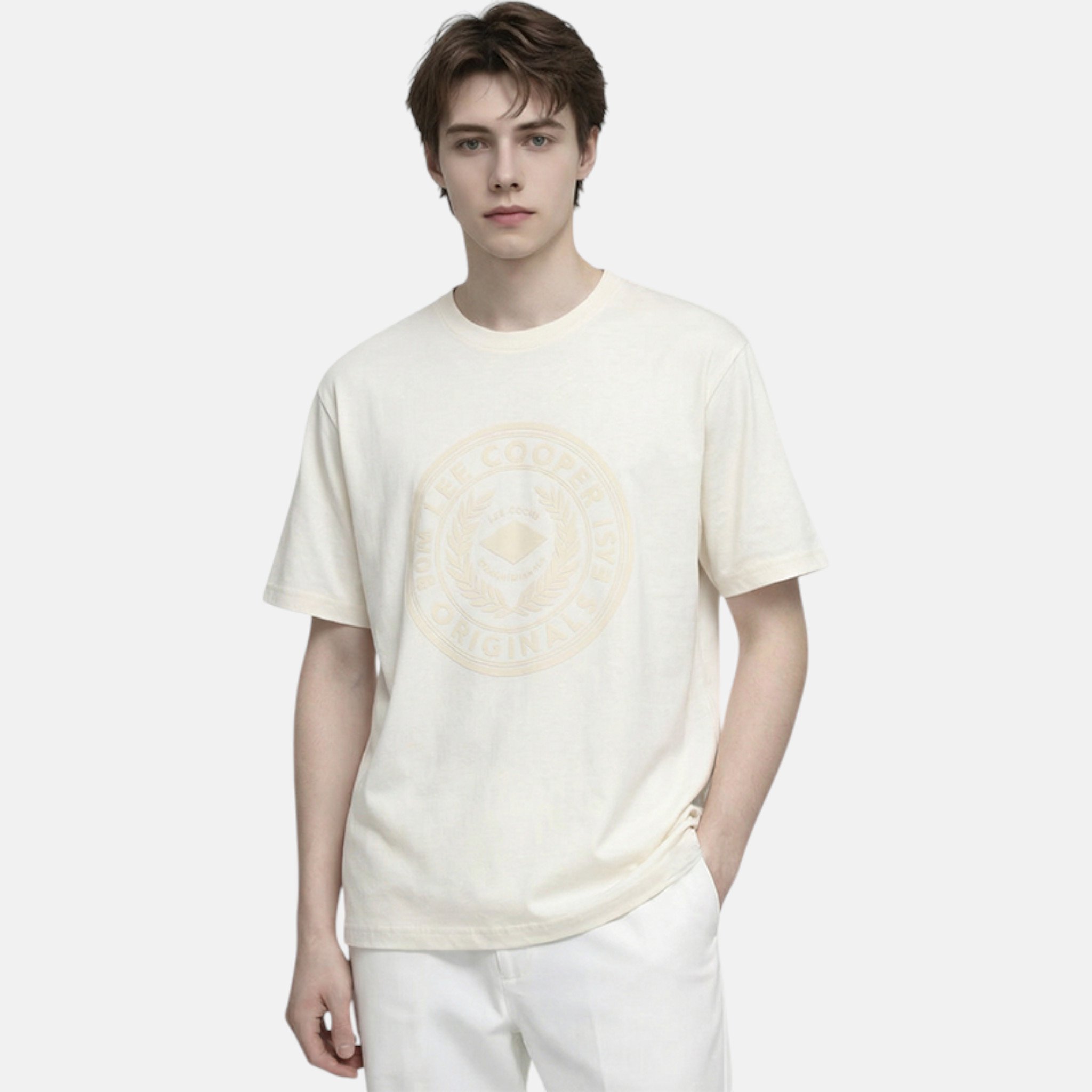 T-S manches courtes  Lee cooper GLC2041 TS S3 BLANC