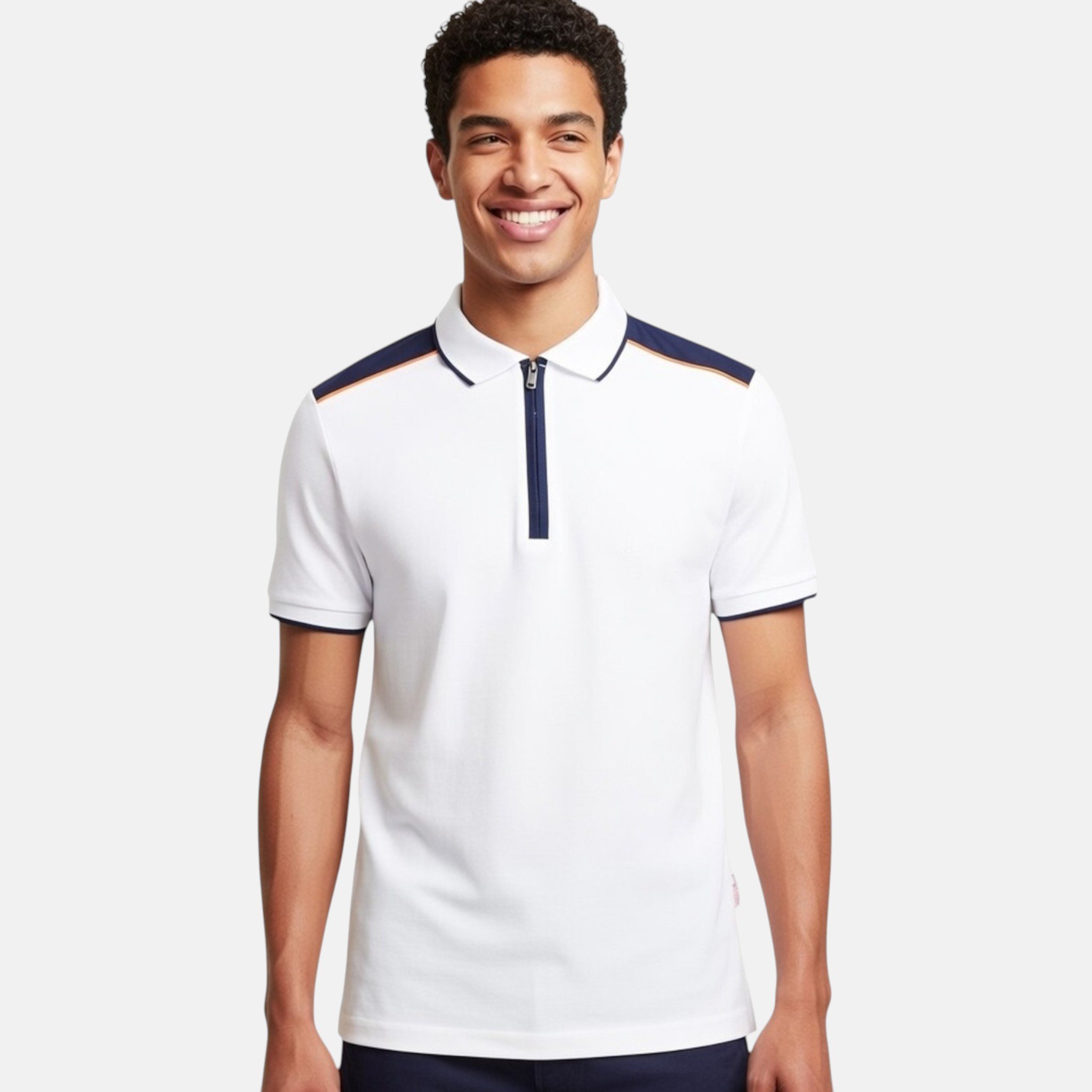 Polos manches courtes  Lee cooper GLC2046 PO S1 BLANC