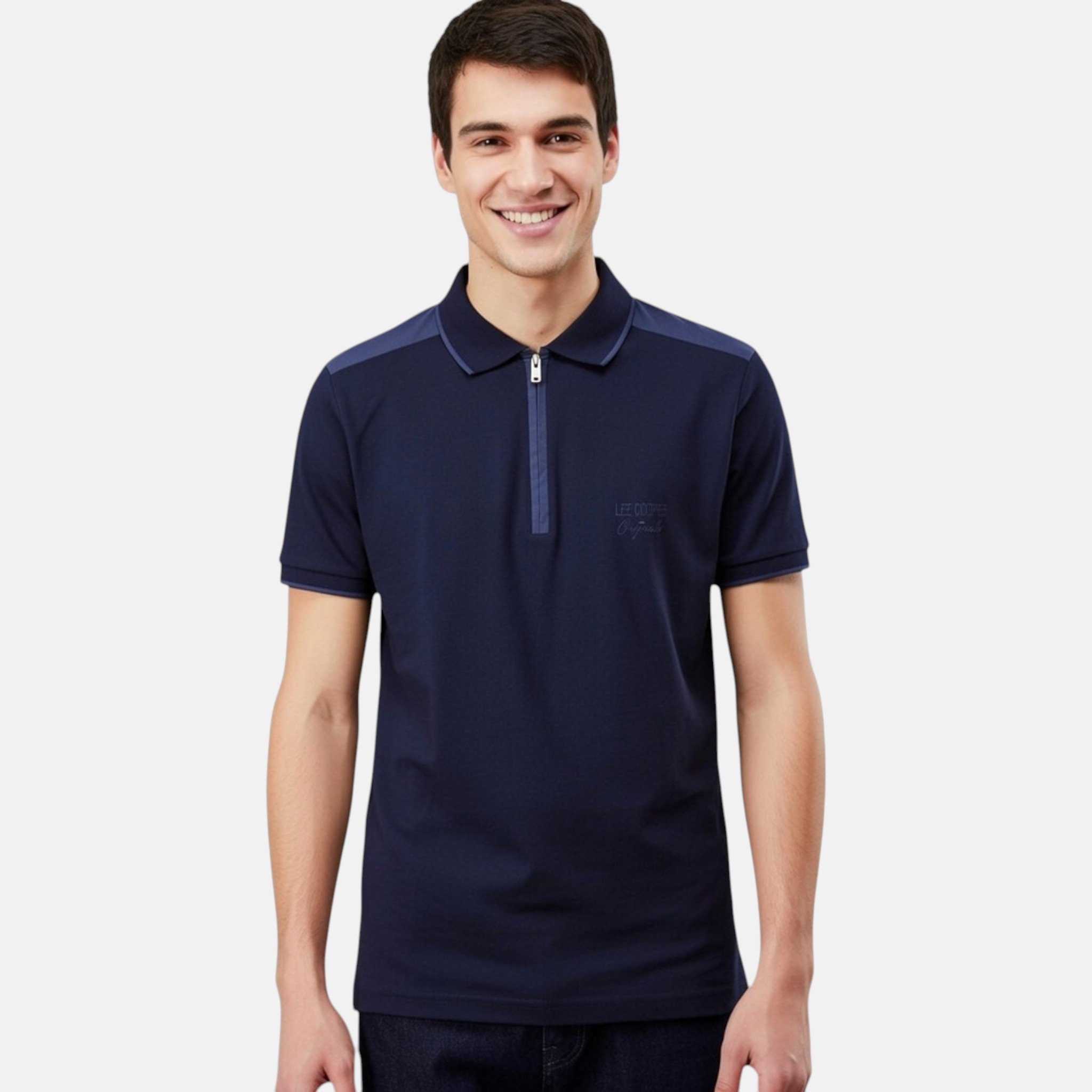 Polos manches courtes  Lee cooper GLC2046 PO S3 MARINE