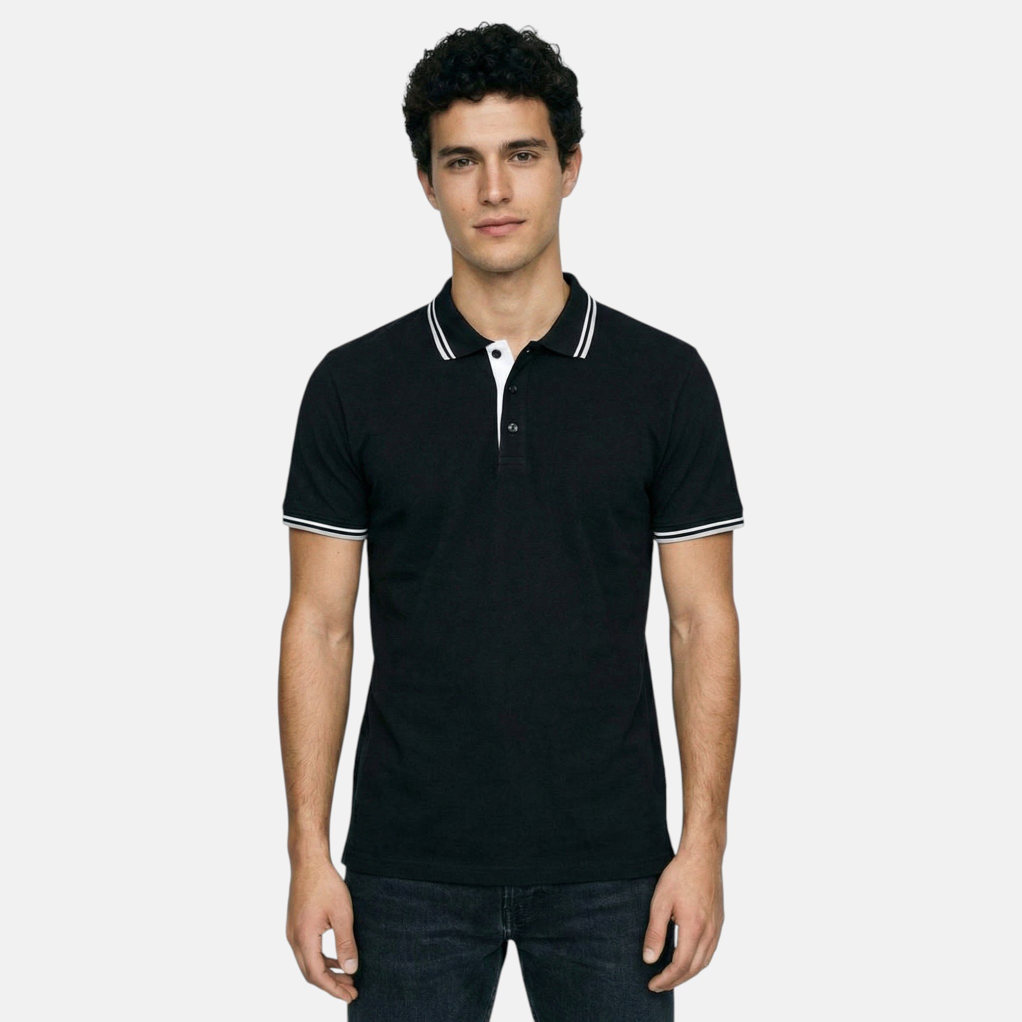 Polos manches courtes  Lee cooper GLC2401 PO S3 NOIR