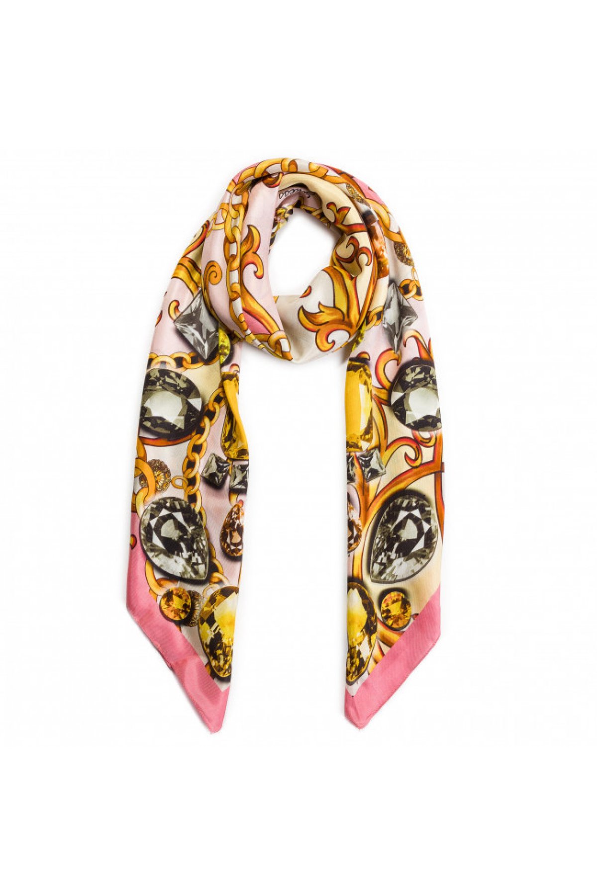 Foulard imprimé en soie  
